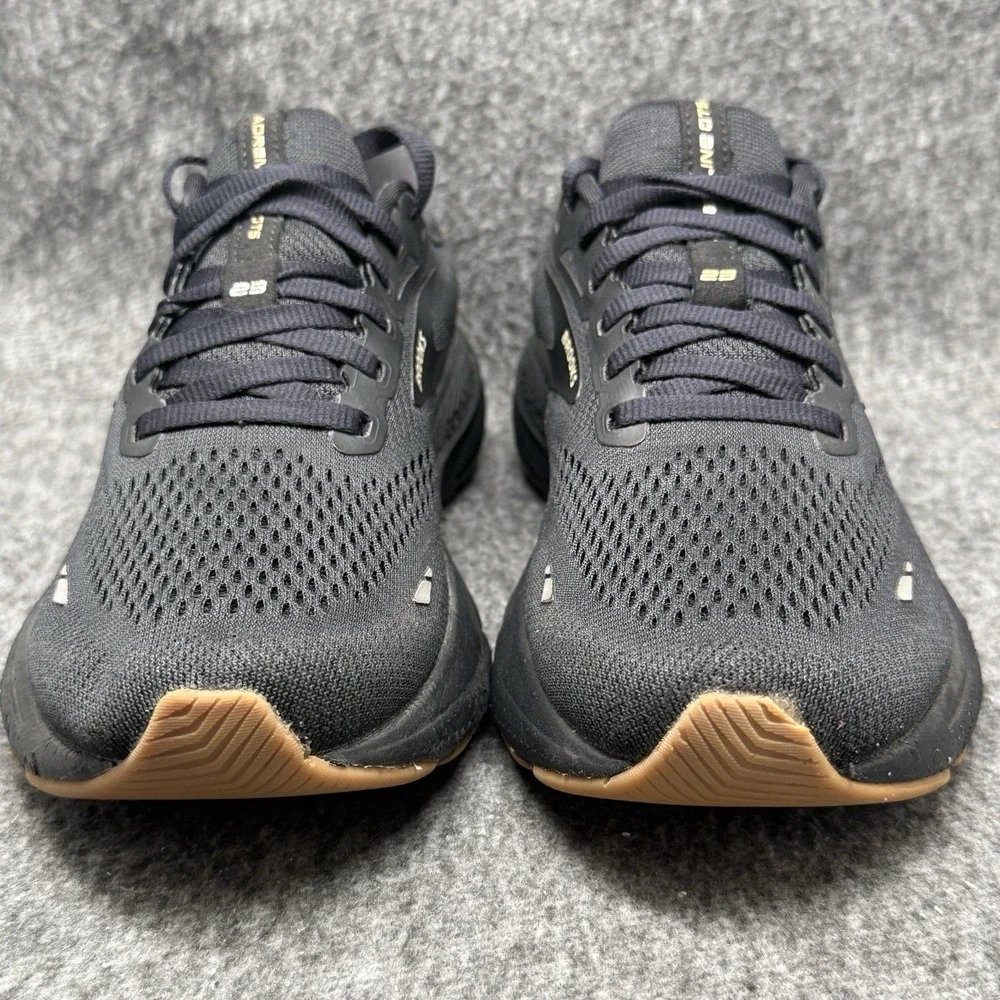 Brooks Adrenaline GTS 23 Womens Running Shoes Size 8 Wide D Black Gum Stability